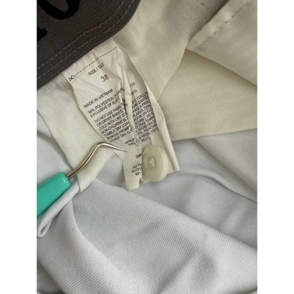 PGA tour Golf Mens‎ Flat Front Performance Shorts white Size 38 AZ19 SU31 M1